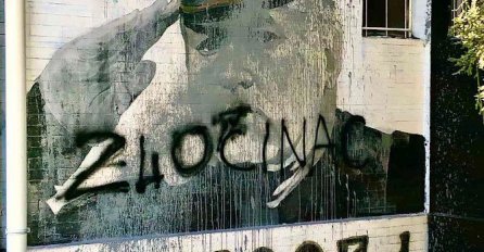 Grafiti Ratka Mladića precrtani u Novom Sadu, nije heroj