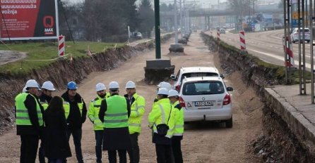 Šteta obišao radove na tramvajskoj pruzi: Sve teče prema planu