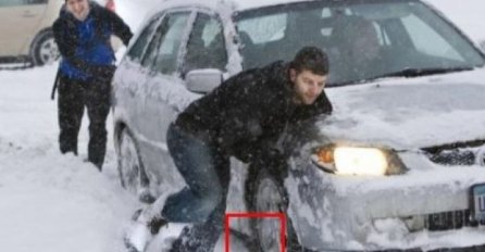 Automobil vam se ZAGLAVIO U SNIJEGU: SVAKI VOZAČ MORA DA ZNA OVAJ TRIK - potrebna vam je SAMO JEDNA STVAR, uvijek je držite u autu!