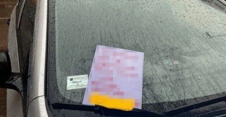 SRPKINJA OGREBALA AUTO NA PARKINGU, PA OSTAVILA PORUKU: Kad je pročitao zadnju rečenicu SVE MU JE BILO JASNO (FOTO)