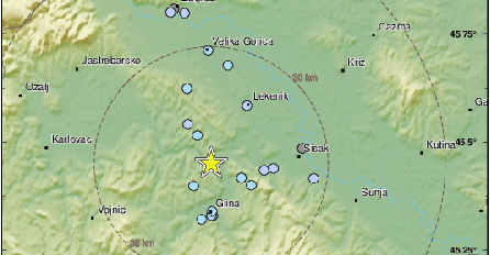Još jedan zemljotres pogodio danas Hrvatsku!