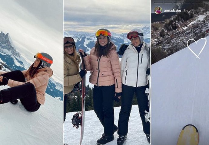 Amra Džeko u Italiji, stala na dasku za bordanje i zabilježila divan prizor italijanskih Dolomita (FOTO + VIDEO)