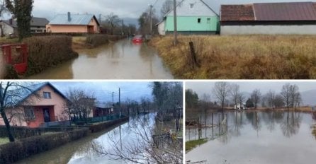 Dramatične slike iz Hrvatske: Kuće 'plivaju' u vodi