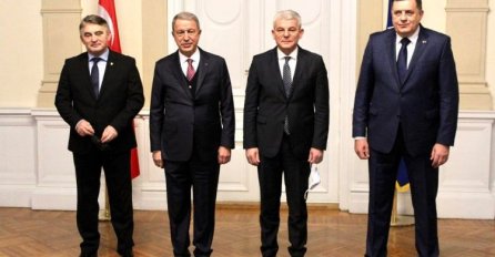 Članovi Predsjedništva BiH ugostili ministra odbrane Turske Hulusija Akara