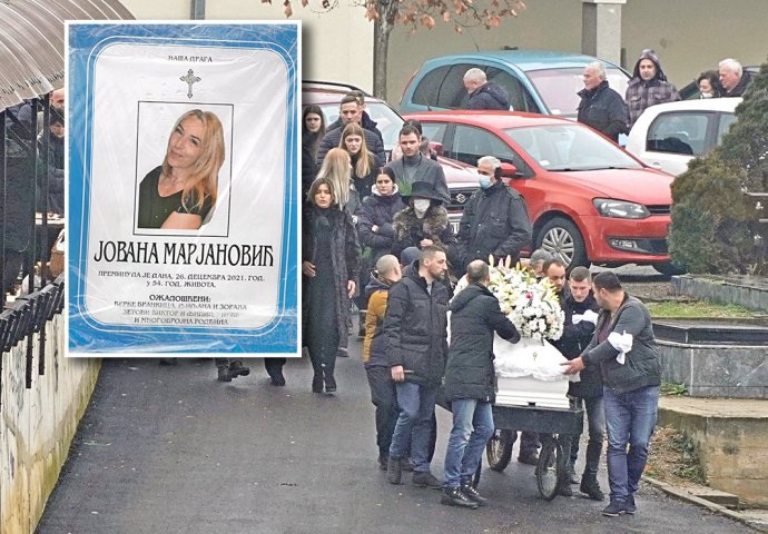 “Djeci je majku oduzeo”: POTRESNE SCENE na sahrani Jovane Marjanović – rodbina bijesna, kćerki POZLILO