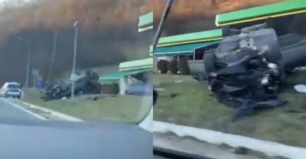 U saobraćajnoj nesreći kod Zenice 4 osobe povrijeđene, automobil završio na krovu