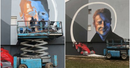 Mural Michaelu Schumacheru u Sarajevu je skoro završen, jeste li vidjeli kako izgleda?