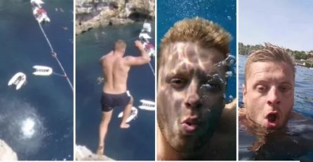 POGLEDAJTE SKOK SA LITICE NESTALOG SPLIĆANINA: Potraga za Matejem je i dalje u toku, a evo kako se ranije zabavljao 