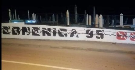 U Brčkom zabilježeni incidenti uoči neustavnog Dana RS-a, uništen grafit posvećen Srebrenici