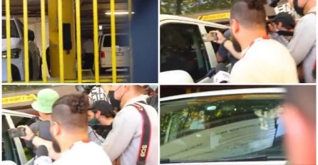NOVAKA IZ PRITVORA IZVELI KAO KRIMINALCA: Zatamnjena stakla, policija, gomila kamera... (VIDEO)