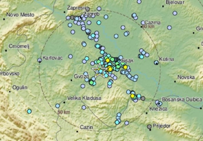 Zemljotres noćas pogodio Hrvatsku