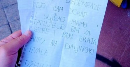 Dječak iz Tuzle pisao Djeda Mrazu, želja mu se ispunjava