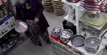 Pogledajte kako žena krade šerpu i gdje je krije (VIDEO)