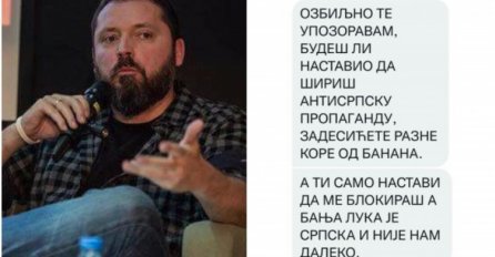 Dragan Bursać ponovo dobio JEZIVE prijetnje: "Budeš li nastavio da širiš antisrpsku propagandu..."
