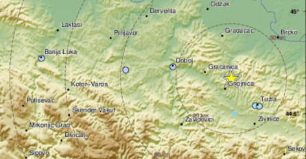 Jak zemljotres pogodio BIH