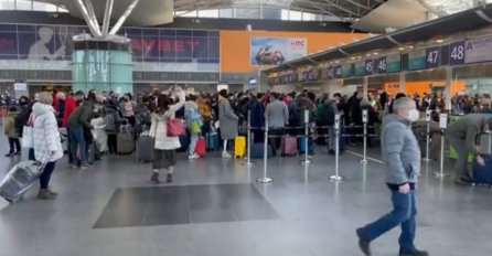 Gužve na aerodromu u Kijevu: Ukrajinu napuštaju strane diplomate, zaposlenici, otkazuju se i letovi