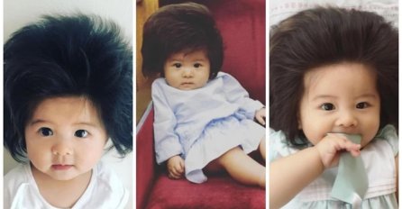 SJEĆATE LI SE BEBE SA NAJBUJNIJOM KOSOM NA SVIJETU: Sada ima 4 godine, oči će vam stati kad vidite kako izgleda