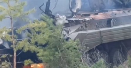 Rusija objavila snimke uništenih ukrajinskih vojnih vozila