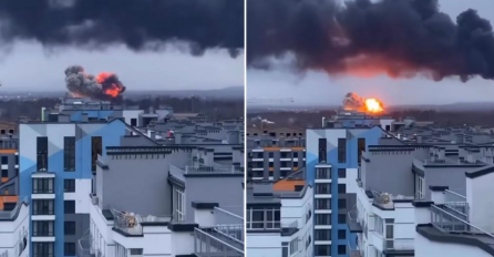 Objavljen jeziv snimak ruskog napada na aerodrom na zapadu Ukrajine (VIDEO)