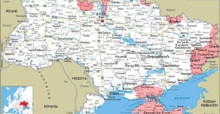 Ova mapa pokazuje koliko je ukrajinskog teritorija Putin do sada osvojio