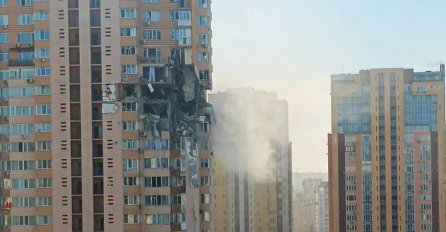 U zgradi pogođenoj raketom u Kijevu dvoje poginulih, šestero ranjenih