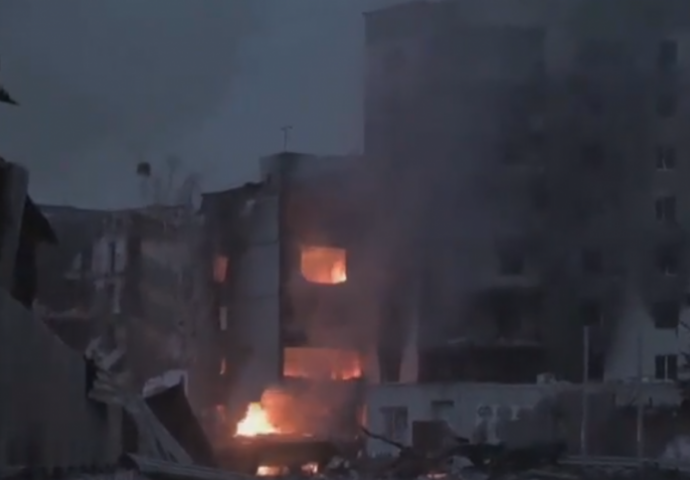 Stravične snimke Borodyanke nakon ruskog granatiranja