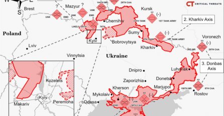 Nova karta napada na Ukrajinu: Pogledajte dokle su stigli Rusi