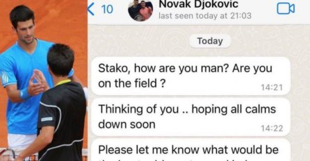 Đoković pisao ukrajinskom teniseru koji je na ratištu: "Brate daj mi adresu..."