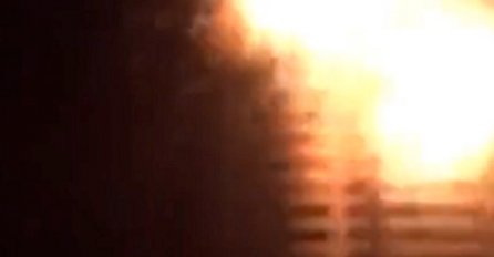 Projektil pogodio stambenu zgradu u Harkivu, sve je snimljeno