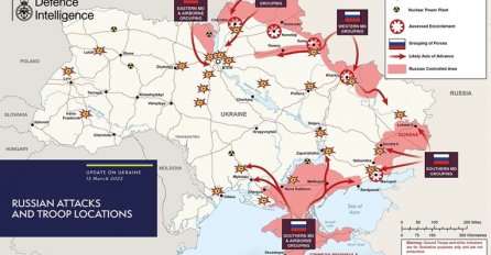 Britanci objavili novu kartu ruskih napada (FOTO)