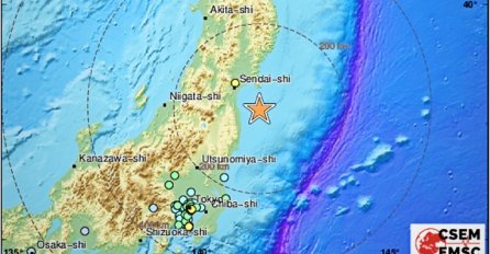 IZDANO UPOZORENJE ZA CUNAMI: Snažan potres od 7.3 po Richteru kod Fukushime