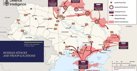 Britanci objavili novu vojnu kartu: "Rusi su svugdje zaustavljeni" (FOTO)