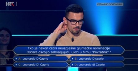 LUKA JE U MILIJUNAŠU POMISLIO DA JE DOBIO PRELAGANO PITANJE: A onda je pogriješio...