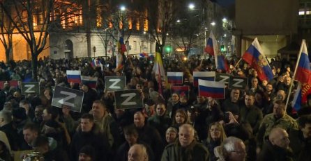 U Beogradu sinoć ponovo održani protesti podrške Rusiji