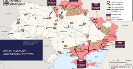 Britanija objavila najnoviju analizu situacije u Ukrajini