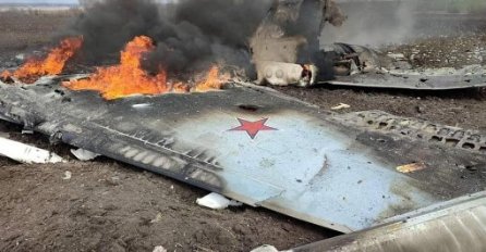 Ukrajinci tvrde da su srušili ruski borbeni avion u regiji Harkiv, objavili su slike