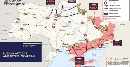 Pogledajte britanske karte ruskih napada, promjene su ogromne (FOTO)