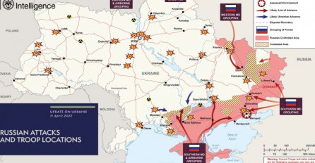 Britanci objavili novu kartu rata u Ukrajini