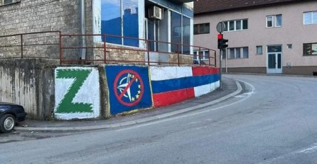 U Višegradu osvanuo mural podrške ruskoj invaziji na Ukrajinu: Srbi i Rusi braća zauvijek, nikad u NATO