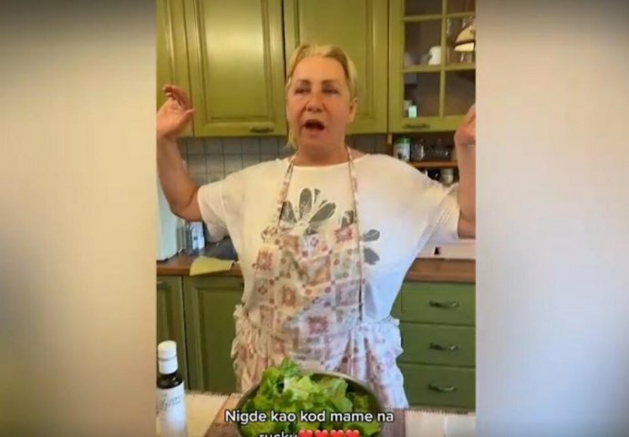 VESNA ZMIJANAC BEZ ŠMINKE, A TEK DA JOJ VIDITE BOGATU PRAZNIČNU TRPEZU Nikolija snimila detalje, svi joj poručuju da ima MAMU CARICU (VIDEO)