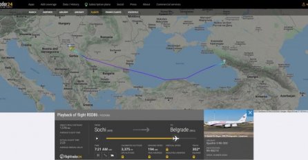 Ruski državni avion preko Bugarske doletio u Beograd