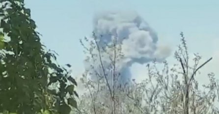 Velika eksplozija kod aerodroma na jugu Ukrajine koji drže Rusi
