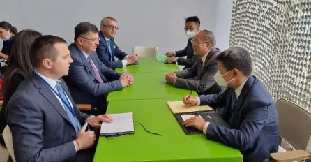 Nakon što mu je onemogućeno obraćanje, Tegeltija razgovarao s ambasadorima Kine i Rusije u UN-u