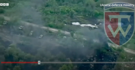 OBJAVLJEN SNIMAK: Prizori razaranja nakon neuspjelog ruskog prelaza rijeke (VIDEO)