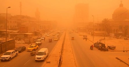 Nebo je postalo narandžasto, preko 4.000 ljudi završilo u bolnici:  Škole i uredi zatvoreni, nestvarni prizori iz Iraka (FOTO)