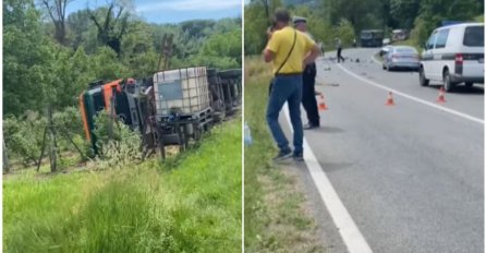 Težak udes u BiH: Prevrnuo se kamion