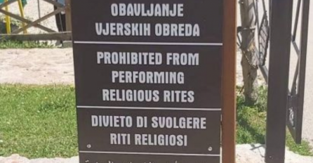 Na Trebeviću postavljen novi znak: Zabranjuje obavljanje vjerskih obreda