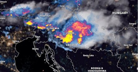 Razorno nevrijeme nad Hrvatskom iz svemira (FOTO)
