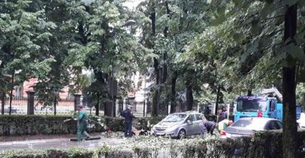 Drama u bh. gradu: Drvo palo na automobil u pokretu