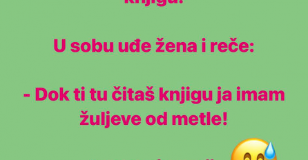 VIC: Muž čita knjigu